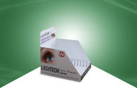ΛΑΪΚΟ κιβώτιο Dislay χαρτονιού δίσκων επιτραπέζιων PDQ ραφιών για την αποθήκευση καλλυντικών με το UV επίστρωμα