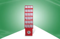 Κόκκινη στάση χαρτονιού επίδειξης χαρτονιού με 18 τσέπες για την προαγωγή DVDs