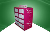 Ροζ ισχυρή επίδειξη παλετών χαρτονιού εγγράφου στα καταστήματα 80X60X130CM
