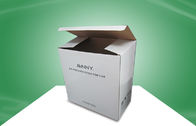 Άσπρα ανακυκλωμένα συσκευάζοντας κουτιά από χαρτόνι εγγράφου για την επιπλέουσα επίδειξη, UV επίστρωμα