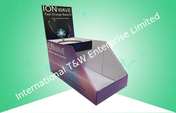 Αγορά Δύο Countertop χαρτονιού σειρών στιλπνές PP επιδείξεις για τον ασύρματο φορτιστή online manufacture