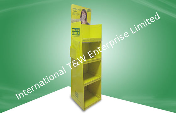 Καλή τιμή. Βαρέων καθηκόντων πάτωμα που στέκεται POS τις επιδείξεις χαρτονιού με τις τσέπες ιπτάμενων/φυλλάδιων σε απευθείας σύνδεση