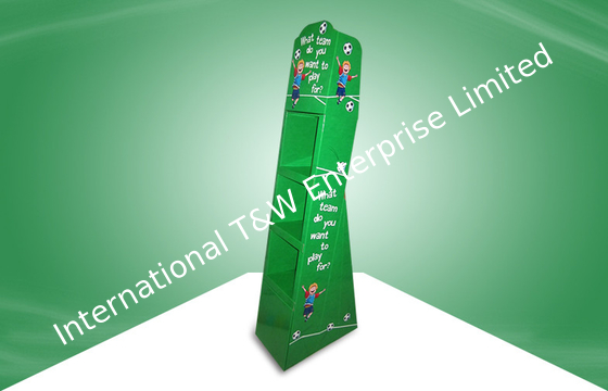 Καλή τιμή. Συνήθειας πράσινες μονάδες επίδειξης χαρτονιού ελεύθερες μόνιμες για την προαγωγή των βιβλίων σε απευθείας σύνδεση