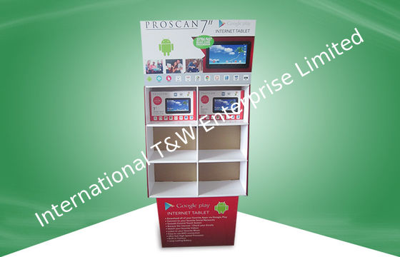 Καλή τιμή. 6 οι φορητές στάσεις επίδειξης κυττάρων, ράφια επίδειξης χαρτονιού προάγουν Ipad/τα ηλεκτρονικά προϊόντα σε απευθείας σύνδεση