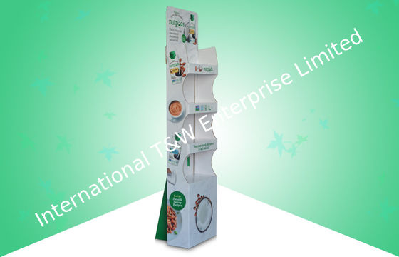 Καλή τιμή. Εύκολες ενισχυμένες ζαρωμένες επιδείξεις πατωμάτων που προάγουν τα τρόφιμα με τη στιλπνή ελασματοποίηση PP σε απευθείας σύνδεση