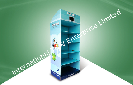 Καλή τιμή. Πέντε ραφιών ΛΑΪΚΑΑ χαρτονιού επίδειξης παιχνίδια πουλιών στάσεων που καθορίζονται με το φορέα TV σε απευθείας σύνδεση