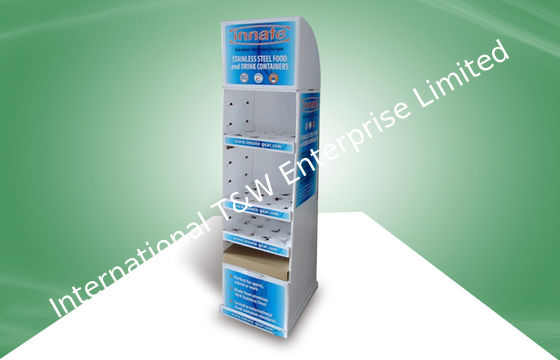 Καλή τιμή. Διευθετήσιμες στάσεις επίδειξης χαρτονιού ραφιών συνήθειας για τα κενά φλυτζάνια, εκτύπωση 4C σε απευθείας σύνδεση