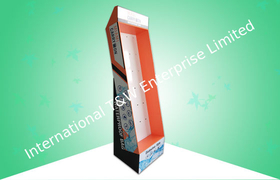 Καλή τιμή. Οι πλαστικές στάσεις επίδειξης πατωμάτων χαρτονιού γάντζων ματ τελειώνουν την κλίση πίσω με την αδιάβροχη τσάντα σε απευθείας σύνδεση