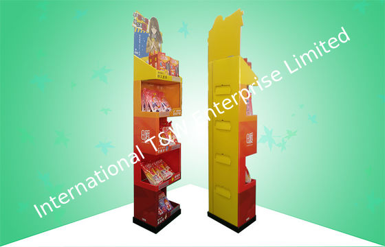 Καλή τιμή. Εύρωστη μοναδική δομή 5 ραφιών χαρτονιού στάσεων επίδειξης για την πώληση της ιατρικής σε απευθείας σύνδεση