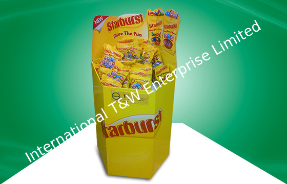 Καλή τιμή. Δοχείων απορρίψεων εκτύπωση όφσετ έξι κίτρινη ανακυκλώσιμη ζαρωμένου χαρτονιού προσώπων για τα πρόχειρα φαγητά φλυτζανιών σε απευθείας σύνδεση