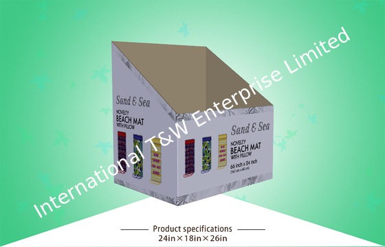 Καλή τιμή. Λιανική επίδειξη Eco δοχείων απορρίψεων πετσετών παραλιών χαρτονιού - φιλικό υλικό με τη στιλπνή ελασματοποίηση σε απευθείας σύνδεση