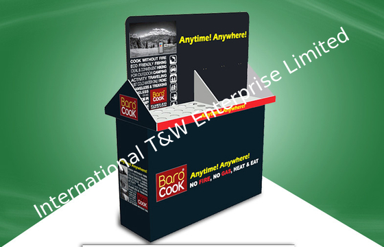 Καλή τιμή. Μαύρος δίπλευρος παρουσιάζει Dinnerware στο χαρτόνι ελεύθερες μόνιμες τοποθετώντας σε ράφι μονάδες επίδειξης σε απευθείας σύνδεση