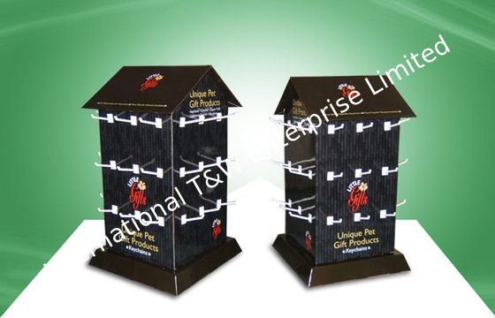 Καλή τιμή. Περιστρεφόμενες Countertop χαρτονιού επιδείξεις για την προαγωγή του μπρελόκ σε απευθείας σύνδεση