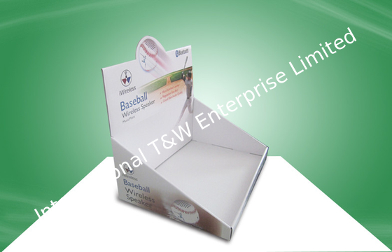 Καλή τιμή. Ανακυκλώσιμο Countertop χαρτονιού επιδεικνύει το φλάουτο στρώματος Ε για την προαγωγή σε απευθείας σύνδεση